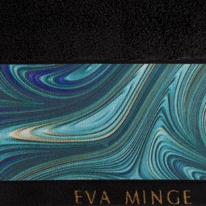 Prosop baie din bumbac Altai Eva Minge Negru, 70 x 140 cm