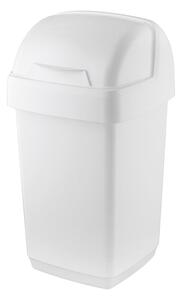Coș de gunoi Addis Roll Top, 22,5 x 23 x 42,5 cm, alb