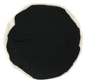 KONDELA Fotoliu tip sac, material textil alb/smântână, BABY TIPUL 3