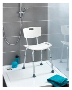 Scaun cu spătar pentru duș Wenko Stool With Back, 54 x 49 cm