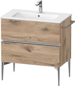 Duravit Sivida dulap 81x47.7x59.1 cm sub chiuveta pe perete stejar-crom SV4644010550000