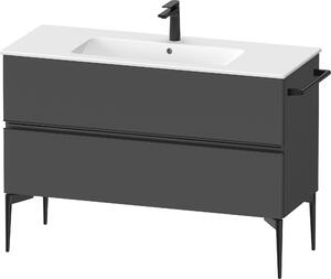 Duravit Sivida dulap 121x47.7x59.1 cm sub chiuveta pe perete negru-gri SV46460BD490000