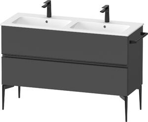 Duravit Sivida dulap 128x47.7x59.1 cm sub chiuveta pe perete negru-grafit SV46470BD490000