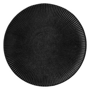 Farfurie din gresie ceramică Bloomingville Neri, ø 23 cm, negru