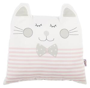 Pernă decorativă Mike & Co. NEW YORK Pillow Toy Big Cat, 29 x 29 cm, roz