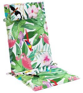 Perne de scaun spătar înalt, 4 buc., multicolor, textil oxford