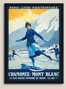 Chamonix-Mont Blanc: La plus grande patinoire du monde - Tablou înrămat