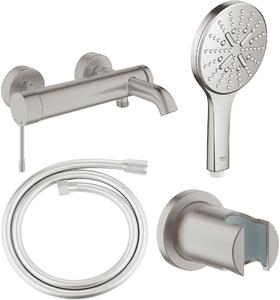 Set baterie cadă-duș Grohe Essence 33624DC1, duș de mână Grohe Rainshower SmartActive 130 26574DC0, 27074DC0, 28362DC1
