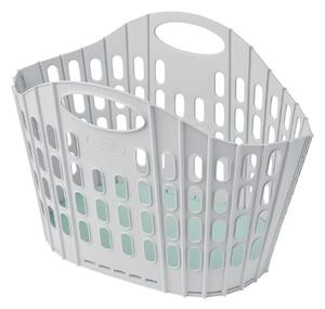 Coș de rufe pliabil Addis Flat Folding Laundry Basket, gri - verde