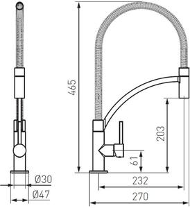 FDesign Avanza baterie bucătărie pe picior crom FD1-A09-4-11