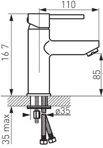 FDesign Flusso baterie lavoar stativ crom FD1-FLS-2-11