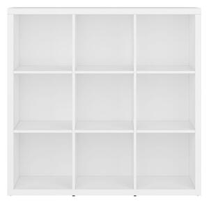 Biblioteca NEPO PLUS, PAL, alba, 117X38.5X113.5 cm