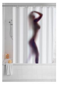 Perdea duș cu suprafață anti-mucegai Wenko Silouette, 180 x 200 cm