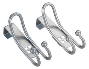 Set 2 cârlige suspendate pentru ușă Wenko Door Hook, argintiu