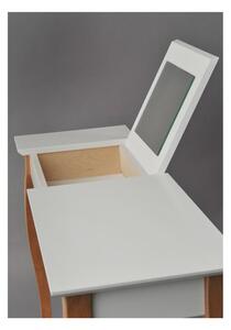 Măsuță de toaletă cu oglindă Ragaba Dressing Table, lungime 85 cm, alb