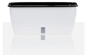 Ghiveci cu auto-udare Tomasucci Dahlia, 46,5 x 22,5 cm, alb