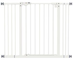 PawHut Poartă Extensibilă pentru Câini fără Șuruburi, Poartă de Siguranță Reglabilă cu 2 Extensii, 94-100 cm, Alb | Aosom Romania