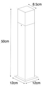 Lampă de exterior de 50 cm gri cu vârf de pământ și manșon de cablu - Danemarca