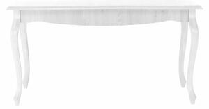 KONDELA Masă dining DA19, pin alb, 146x76 cm, VILAR
