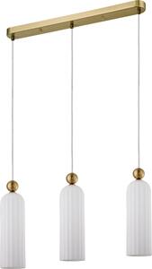 Light Prestige Piega lampă suspendată 3x40 W alb-auriu LP-939/3LWHITE