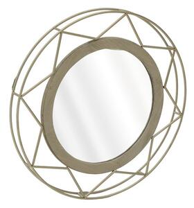 Oglinda rotunda, Metal, Auriu, Star