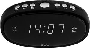 Radio cu ceas ECG RB 010 negru, FM, Digital, memorie 10 posturi, alarma dubla