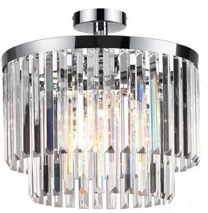 Light Prestige Vetro lampă de tavan 4x40 W crom-transparent LP-2910/4C