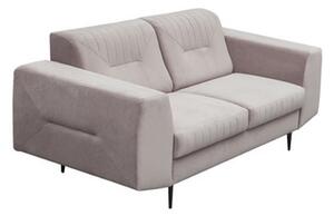 Canapea cu 2-locuri, gri deschis/negru, LEXUS