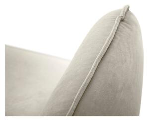 Canapea țesătură catifea Cosmopolitan Design Vienna, 160 cm, bej
