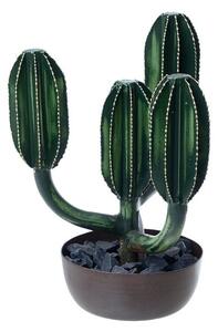 Nesy Floare artificiala cactus ghiveci mediu, Metal, Verde