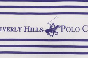 Lenjerie de pat din bumbac Ranforce, Beverly Hills Polo Club BHPC 029 Alb / Lila, 200 x 220 cm