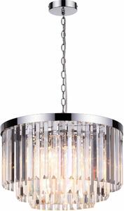 Light Prestige Vetro lampă suspendată 5x60 W crom-transparent LP-2910/5P