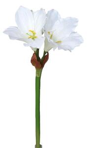 Amaryllis artificial, alb, 52 cm