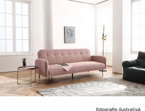 KONDELA Canapea extensibilă, roz învechit, PULSA
