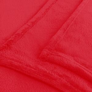 Pătură din microfibră Decoking Mic, 70 x 150 cm, roșu