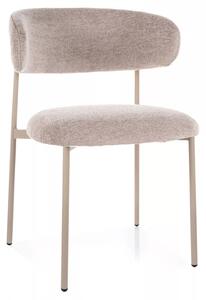 Scaun ELTON, bej - Brego 34, stofa clasica/metal, 56x46x80 cm