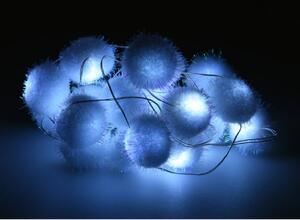 Instalație luminoasă LED, cu 20 globuri Snowball, 1,9 m, alb rece