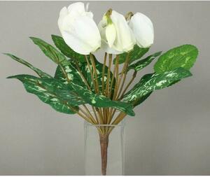 Floare artificială Ciclamă, alb