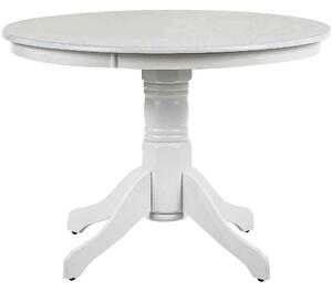 Masa alba living GLOSTER, MDF/lemn, alb, 106×106×75 cm