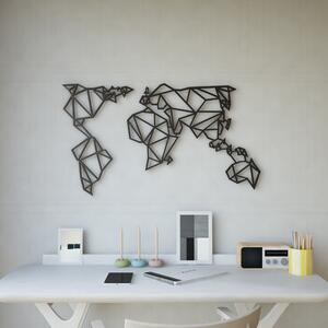 Decorațiune metalică de perete Homemania Decor World, 60 x 120 cm, negru