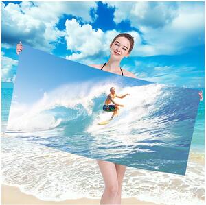Prosop de plajă cu model surfer, 100 x 180 cm