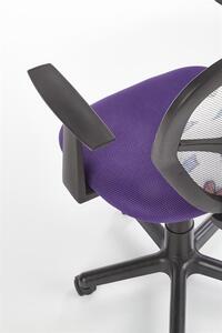 Scaun de birou pentru copii, tapitat cu stofa Sophilia Mov, l52xA50xH80-91 cm