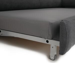 KONDELA Canapea cu funcţie de reglare a adâncimii şezutului, gri, model dreapta, COPER