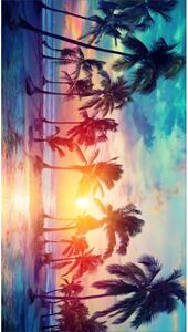 Prosop de plajă cu model palmier, 100 x 180 cm
