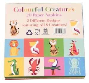 Set 20 șervețele Rex London Colourful Creatures