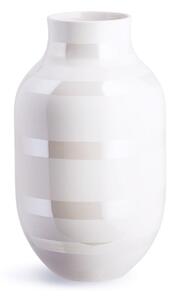 Vază din gresie Kähler Design Omaggio, înălțime 30,5 cm, alb