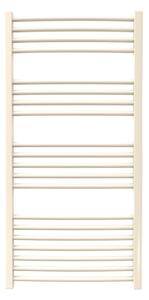 Calorifer baie portprosop colorat 600/1200 mm CELSIUS ROUND (include kit de instalare)-Oyster White mat - RAL 1013 MAT