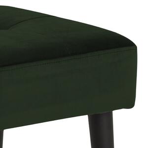 Banca tapitata cu stofa si picioare metalice Glory Velvet Verde / Negru, l95xA38xH45 cm