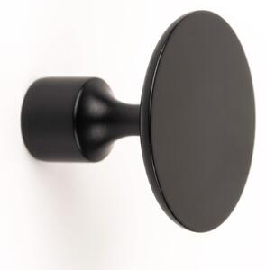 Buton pentru mobilier Floid, finisaj negru mat, D:34,8 mm