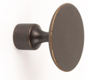 Buton pentru mobilier Floid, finisaj alama antichizata, D:34,8 mm